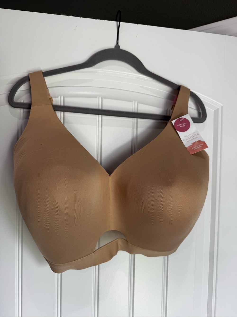 Cacique Comfort Bliss Wireless Bra 38K Nude Lightly Lined NWT